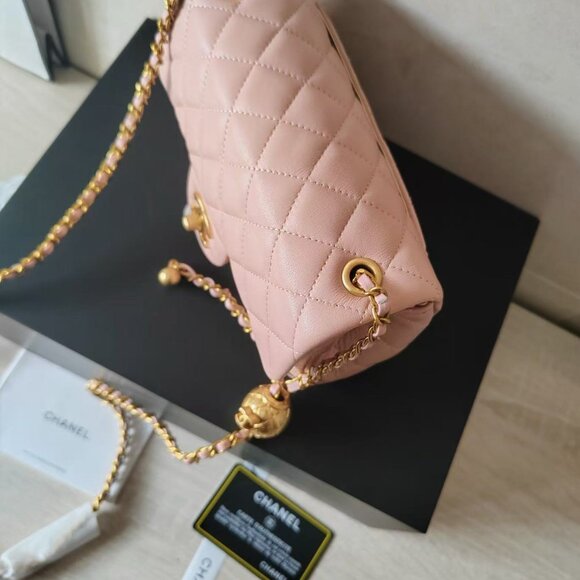 CHANEL Mini Square Bag with Ball  Like New - Picture 2 of 6